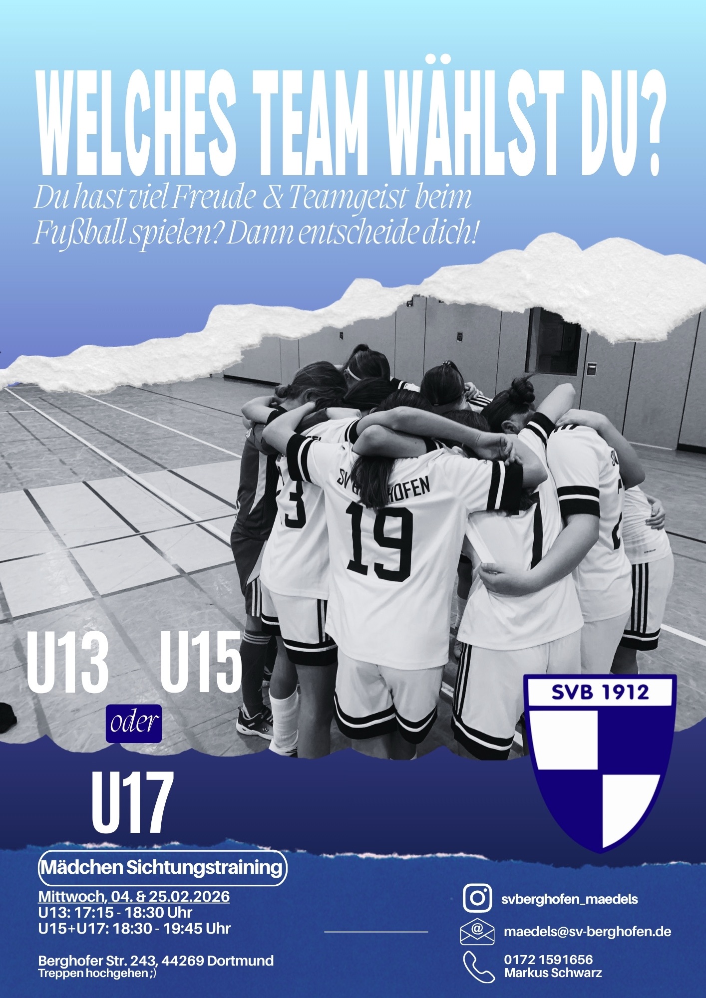 Read more about the article Probetraining Mädels