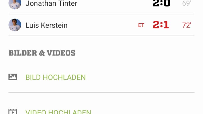 B1 – Berghofer Jungs unter Druck oder auch Trainer müssen leiden